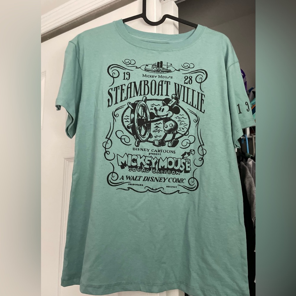 NWOT DISNEY 100 YEAR STEAMBOAT WILLIE TSHIRT